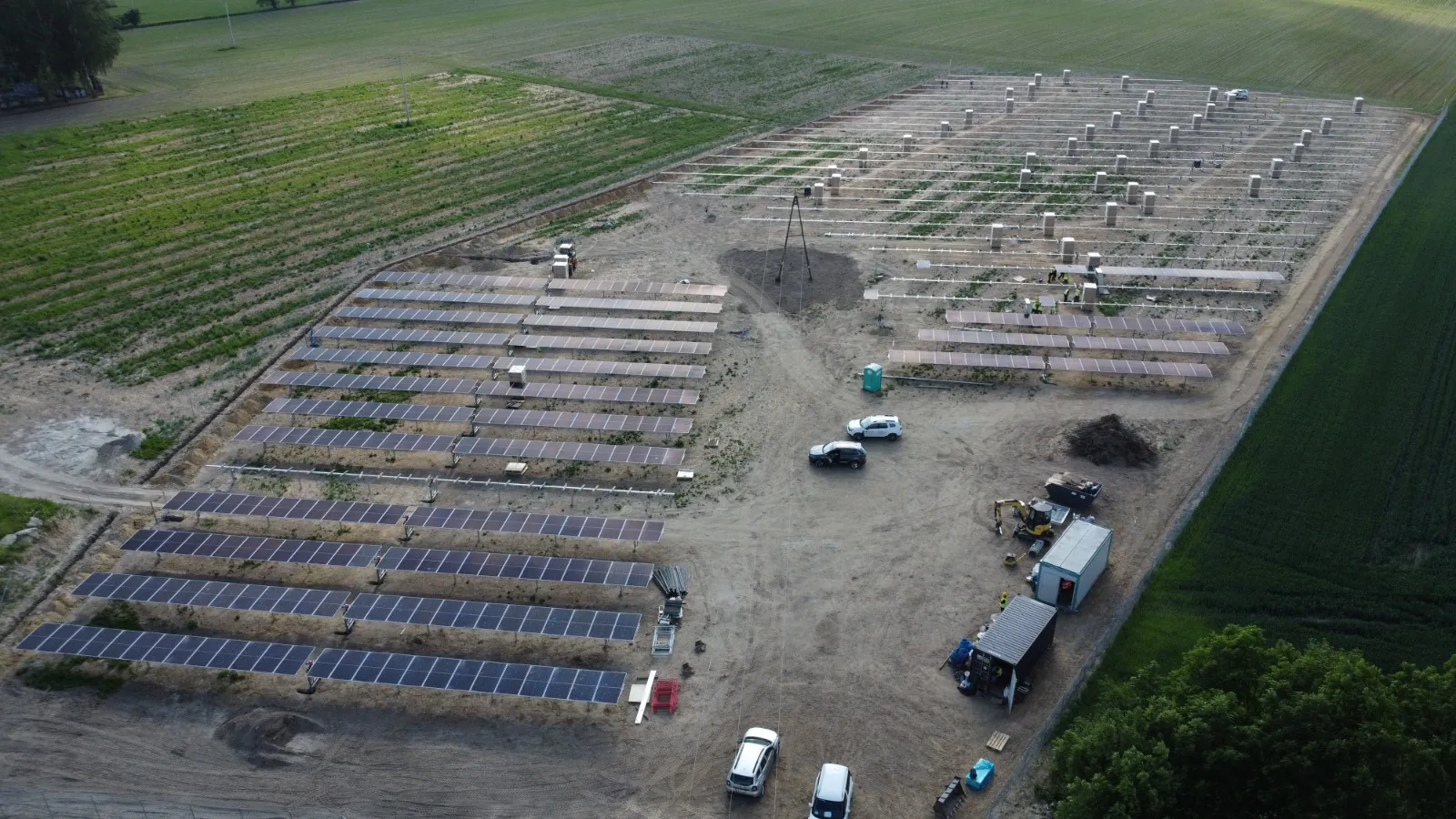 Elektrownia Surochów — widok farmy fotowoltaicznej
